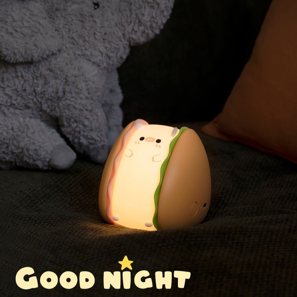Đèn Ngủ Hamburger Pig