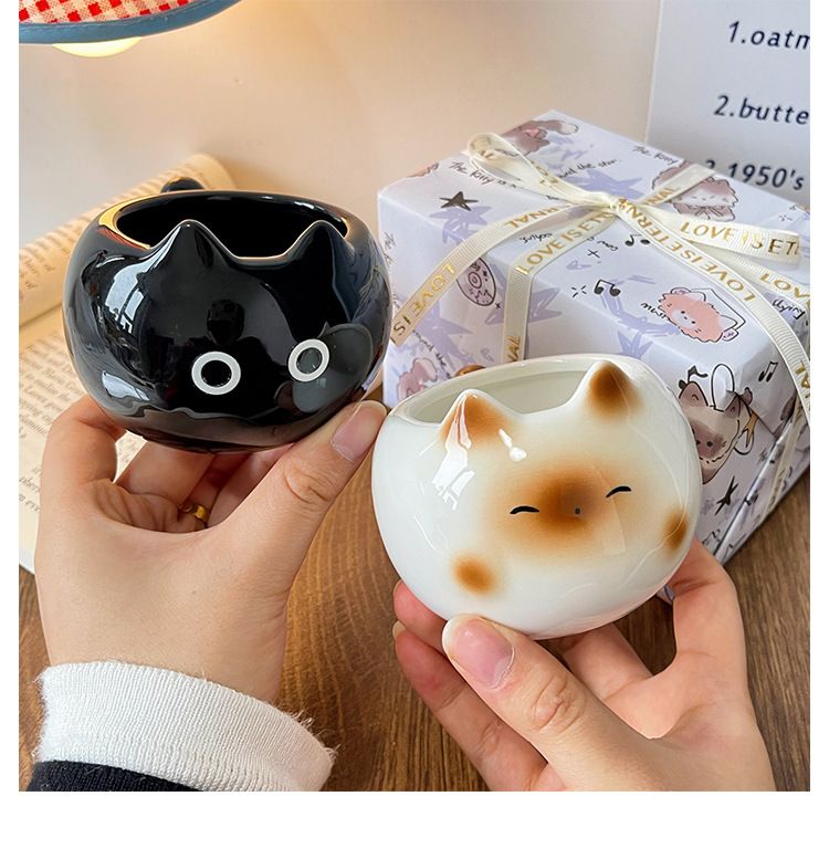 Cốc Mèo Tròn Dễ Thương
