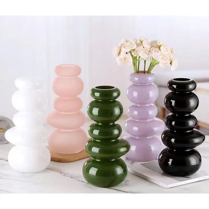 Bình Hoa Thủy Tinh Macaron