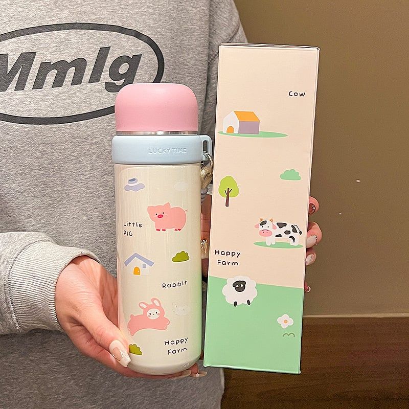 Bình Nước Giữ Nhiệt Happy Farm