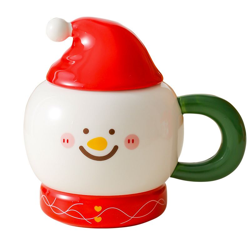 Cốc Người Tuyết Mũ Đỏ