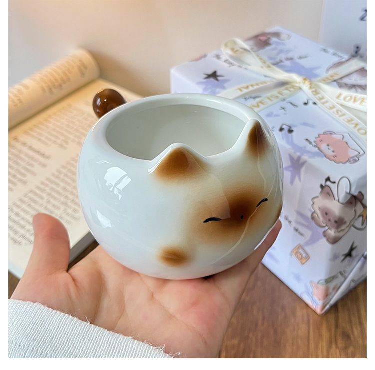 Cốc Mèo Tròn Dễ Thương