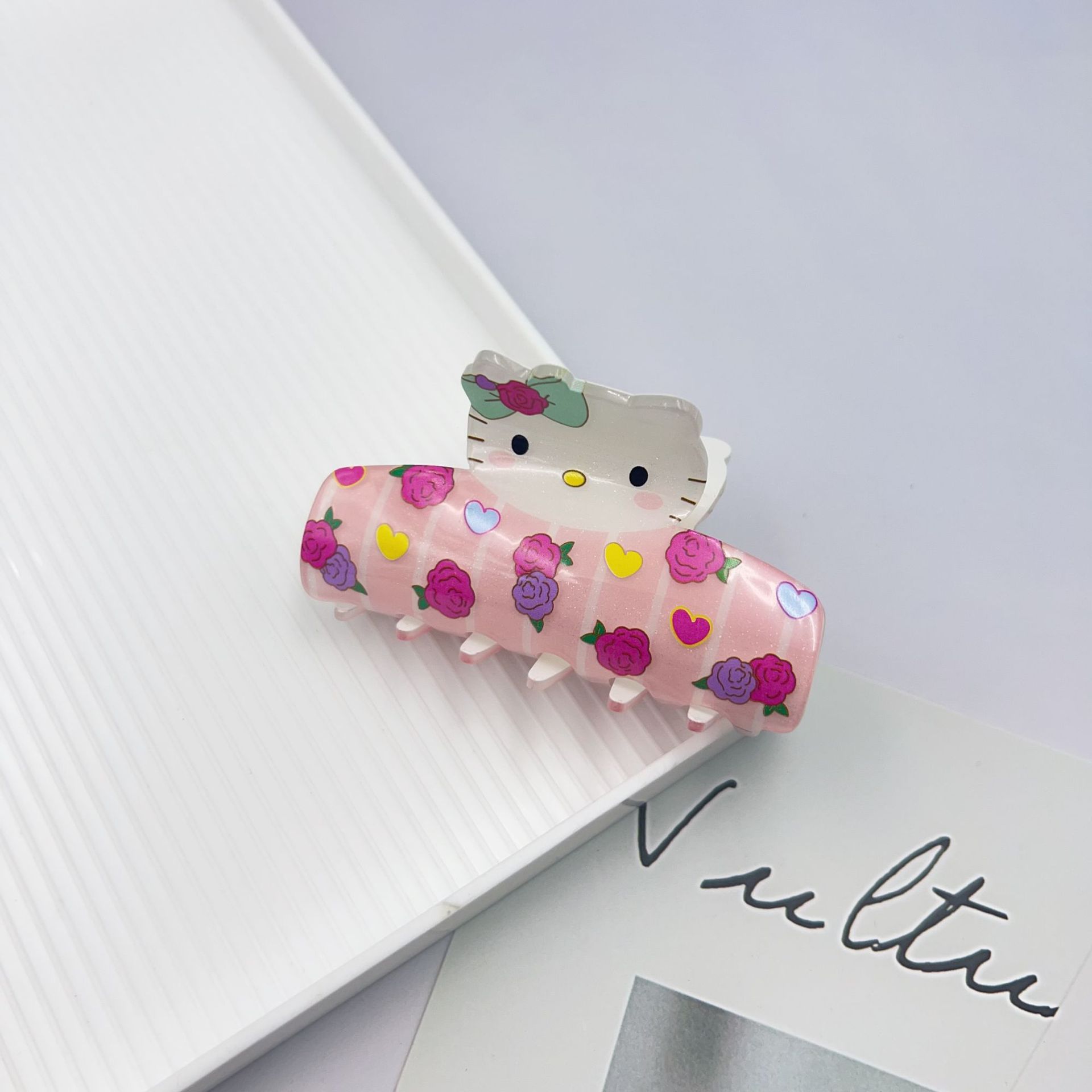 Kẹp Tóc Hello Kitty Hồng