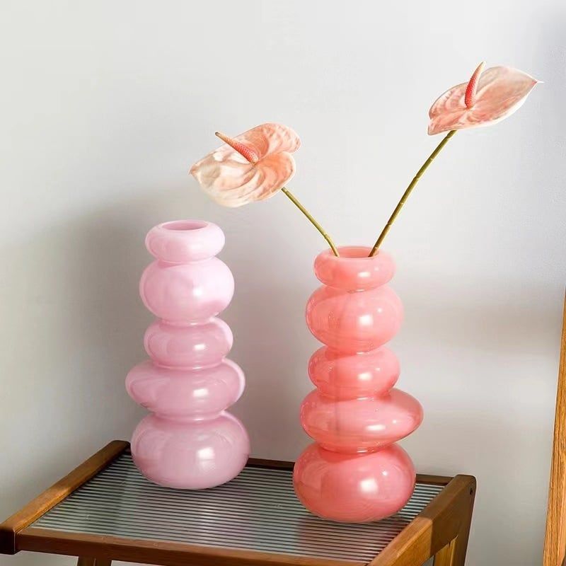Bình Hoa Thủy Tinh Macaron