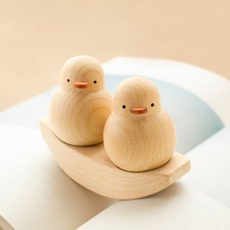 Tượng Gỗ Cặp Đôi Vịt