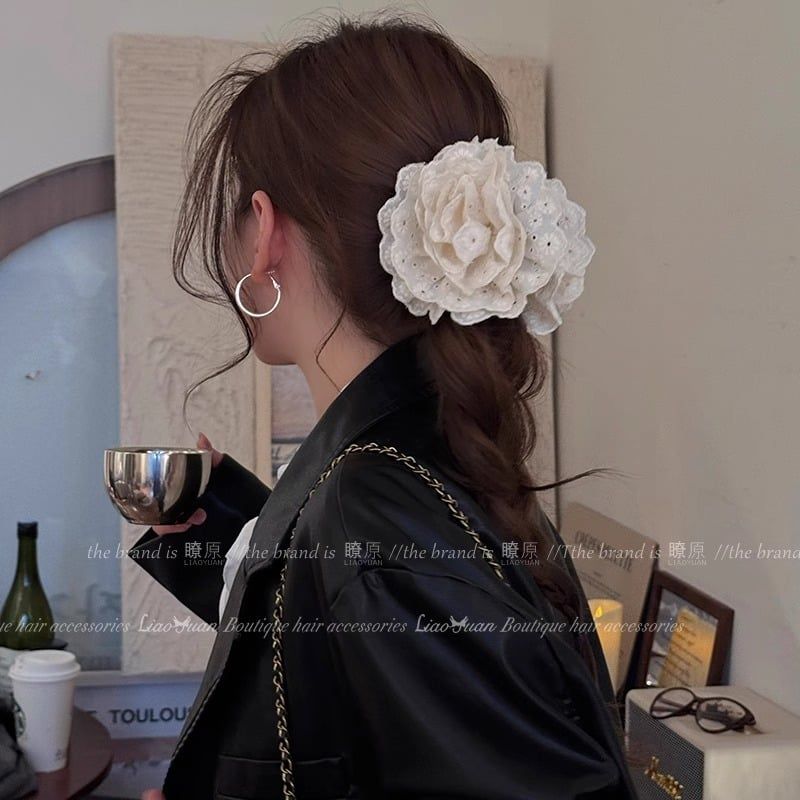 Kẹp Tóc Đóa Hồng