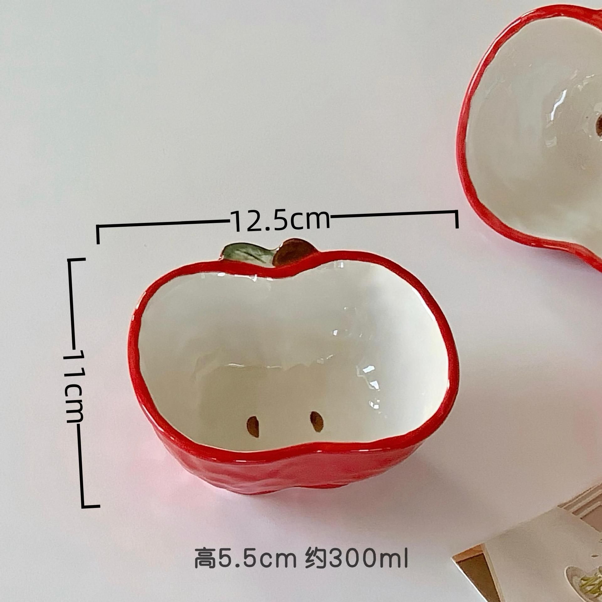 Bát Đĩa Trái Táo Hoạt Hình