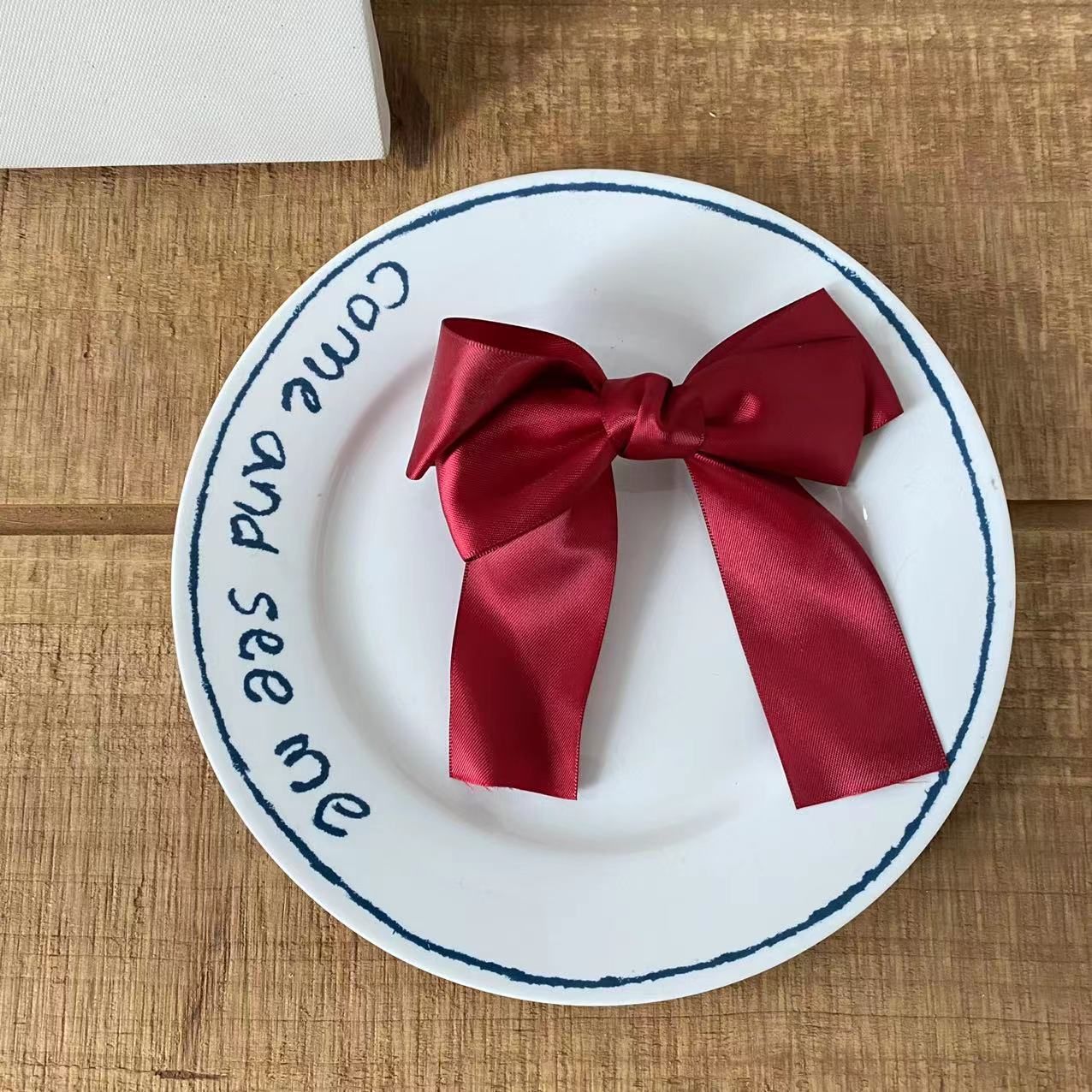 Kẹp Tóc Nơ Đỏ,Xanh