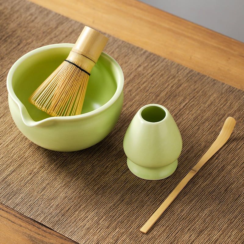 Set Pha Matcha Lá Non