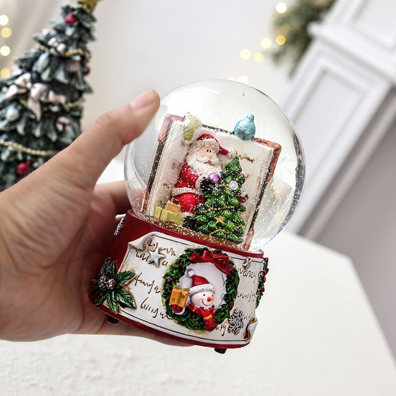 Hộp Nhạc Quả Cầu Tuyết Xmas