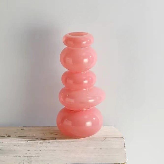 Bình Hoa Thủy Tinh Macaron