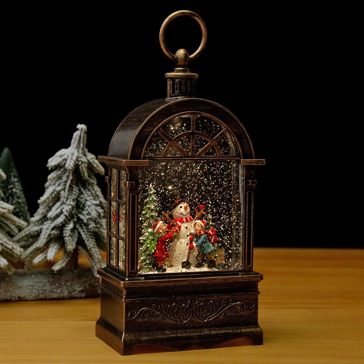 Hộp Nhạc Đèn Khung Cửa Sổ Xmas