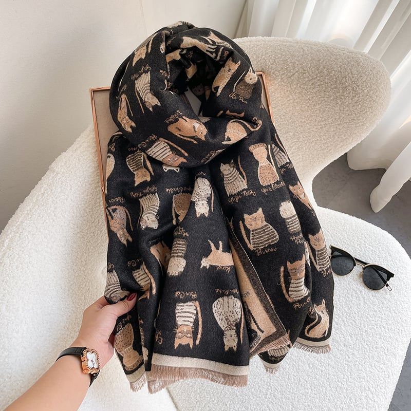 Khăn Choàng Cổ Fashion Cat