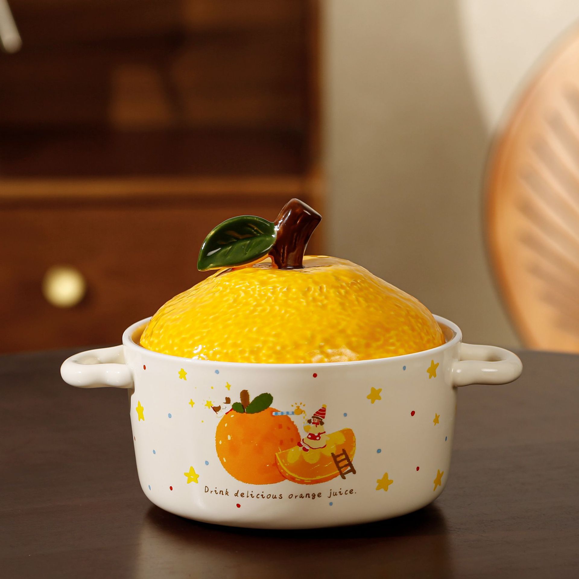 Nồi Úp Mì Quả Quýt Dễ Thương
