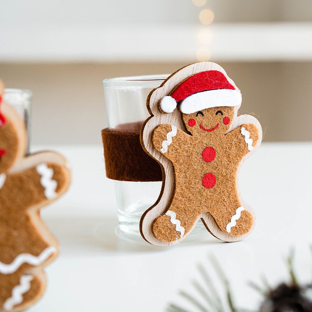Cốc Nến Bánh Gừng Xmas