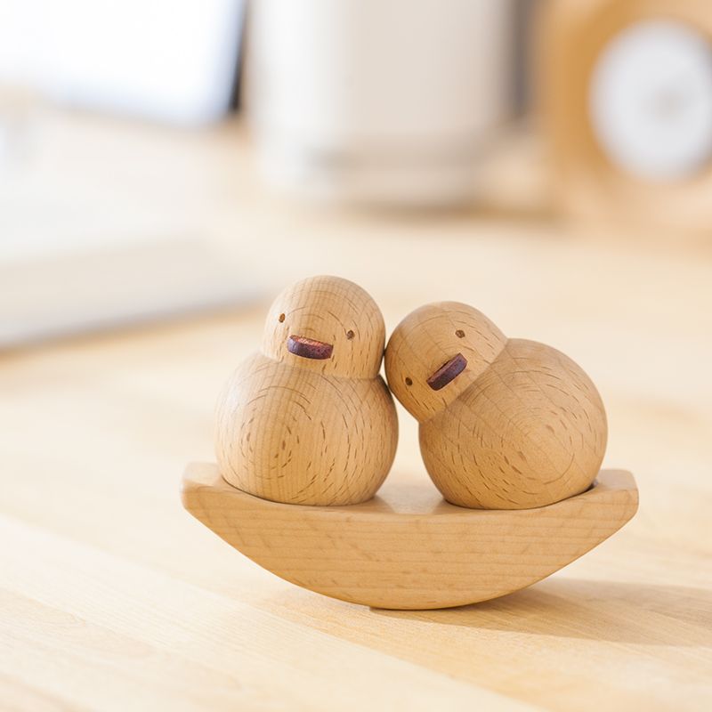 Tượng Gỗ Cặp Đôi Vịt