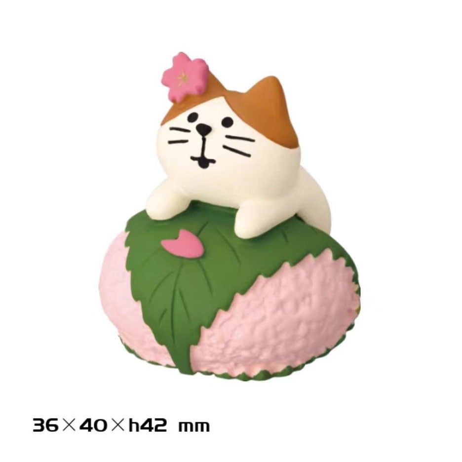 Tượng Mèo Mochi Anh Đào