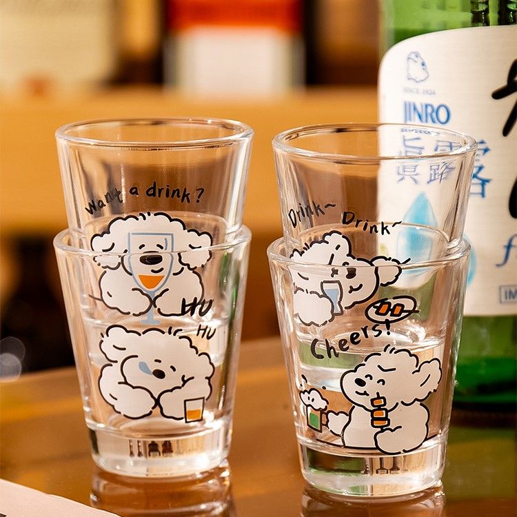 Set Ly Cún Xù Trắng