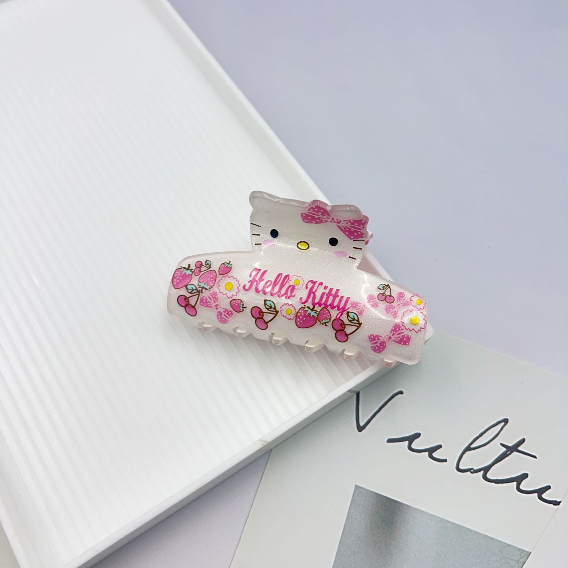 Kẹp Tóc Hello Kitty Hồng