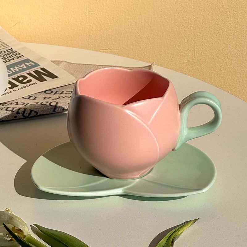 Set Tách Hoa Tulip Pastel