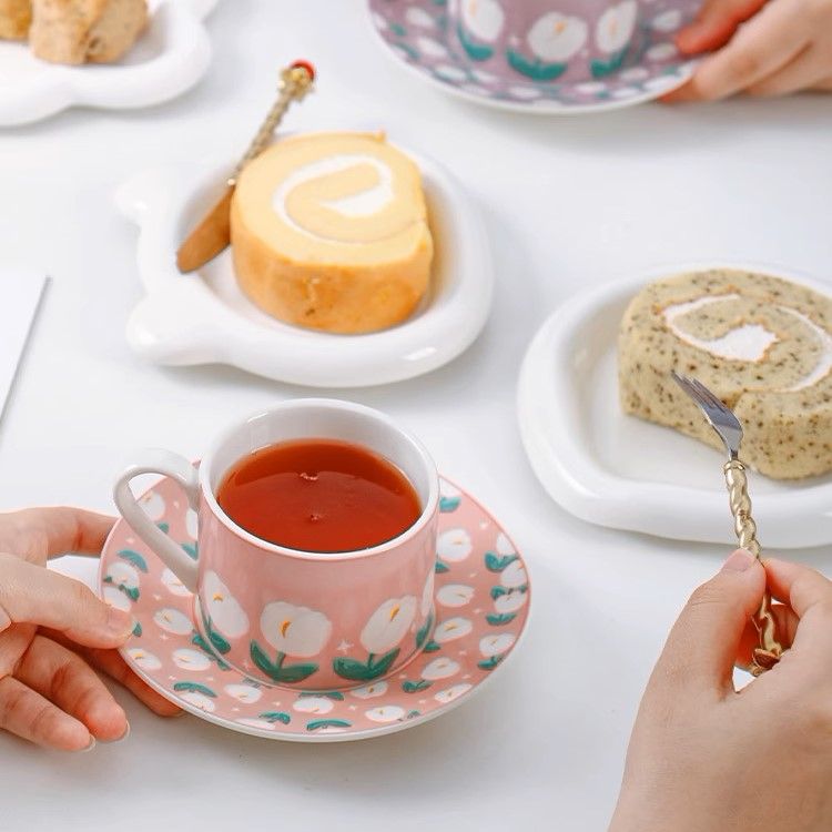 Set Tách Hồng Hoa Tulip