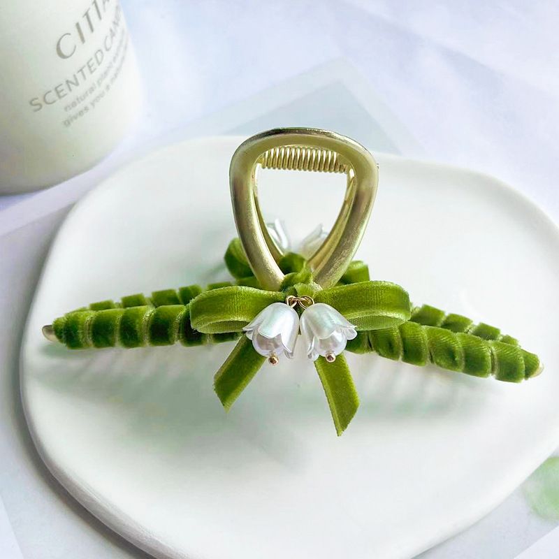 Kẹp Tóc Linh Lan Cuốn Vải Nhung