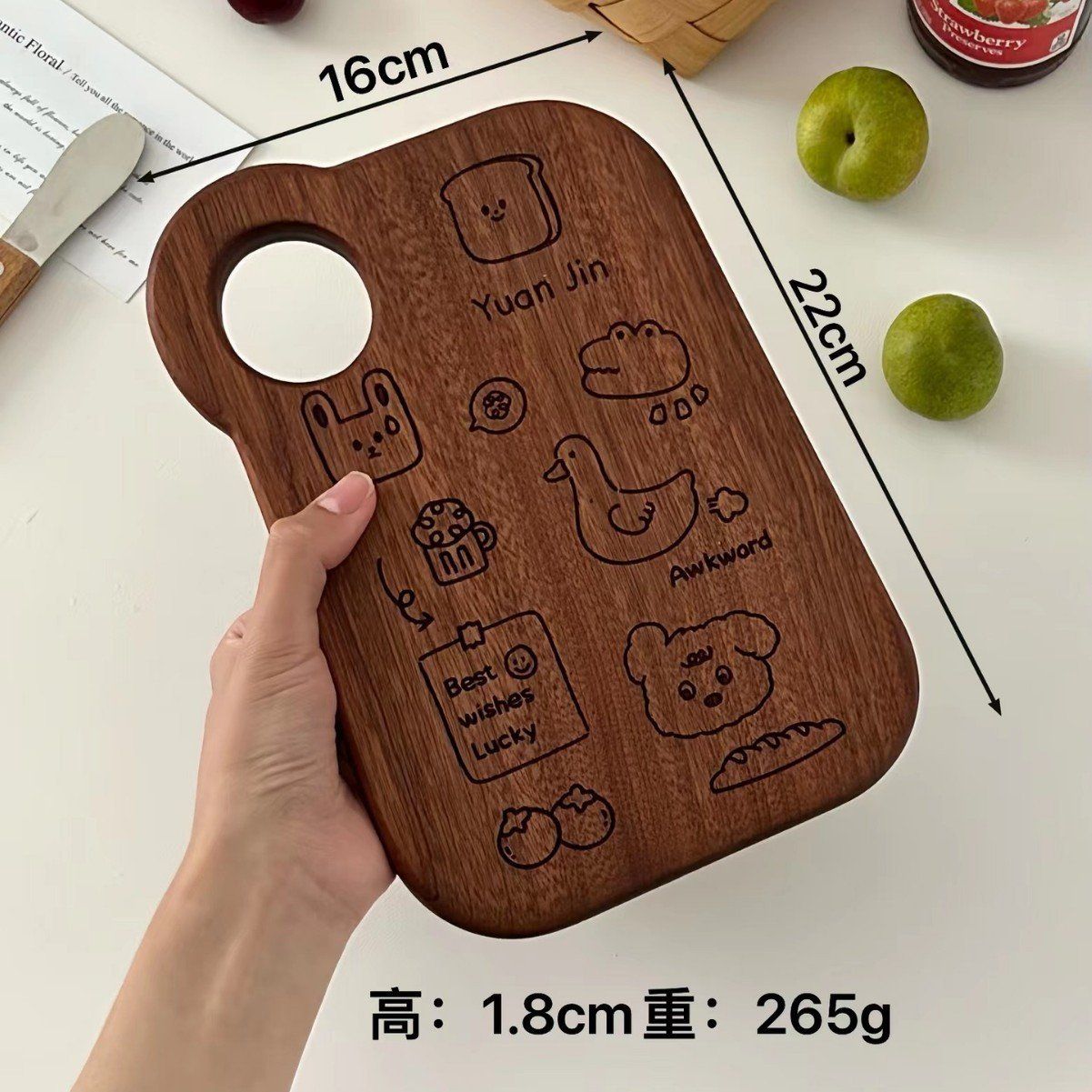 Thớt Gỗ Khắc Hoạt Hình