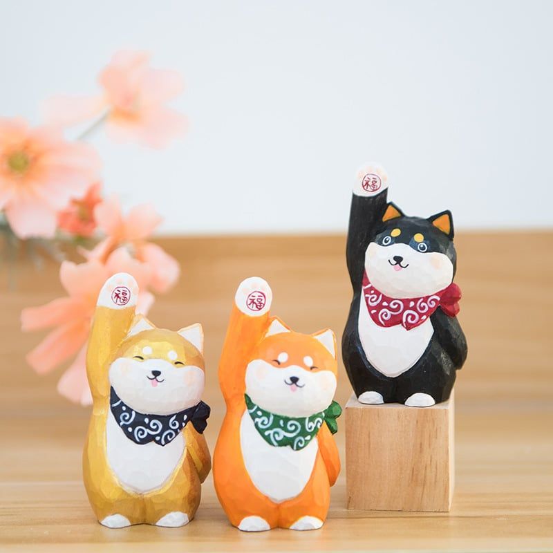Tượng Cún Hạnh Phúc