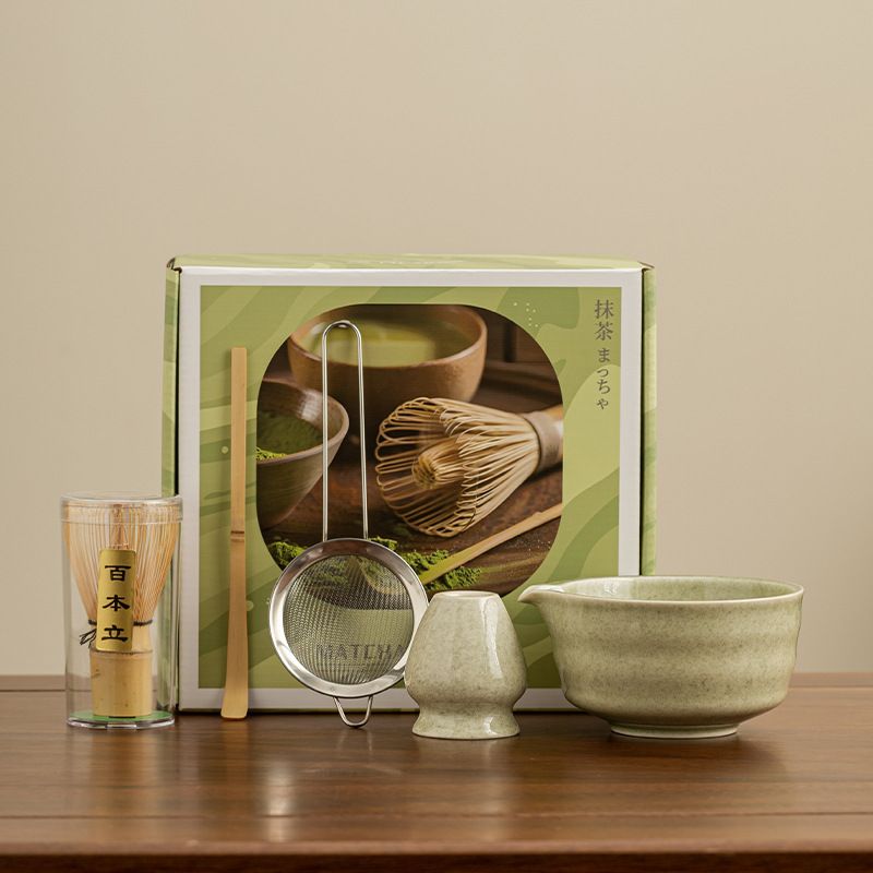 Set Pha Matcha Óng Ánh