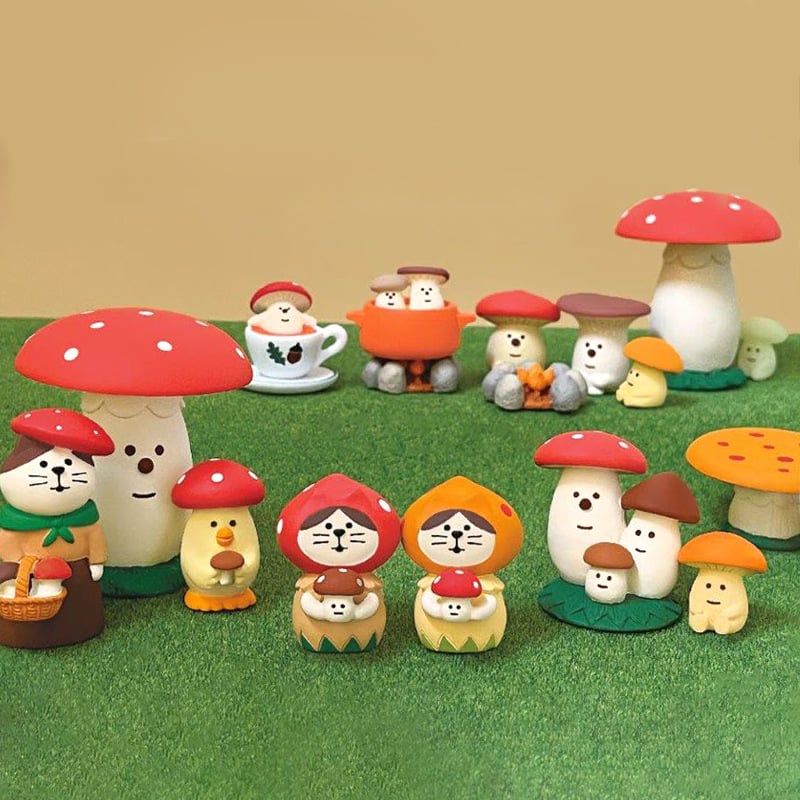 Tượng Mèo Mushroom