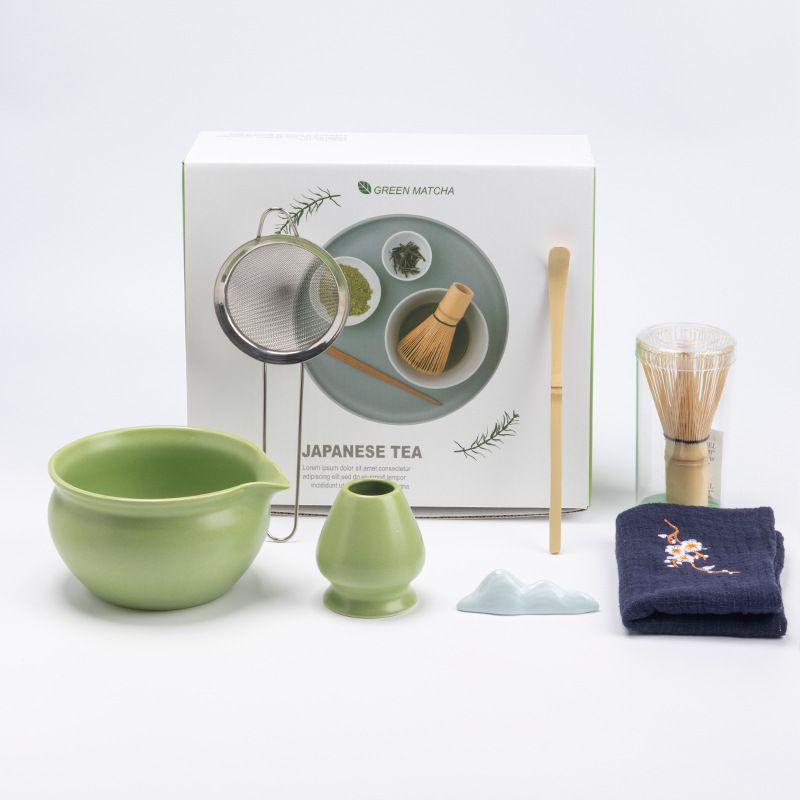 Set Pha Matcha Xanh Lá