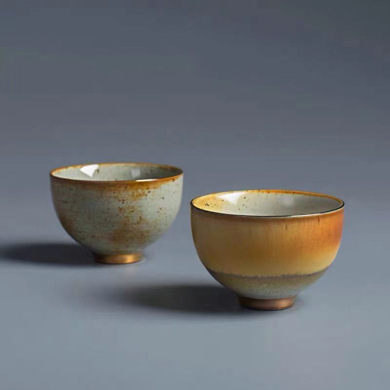 Tách Trà Gốm Thô