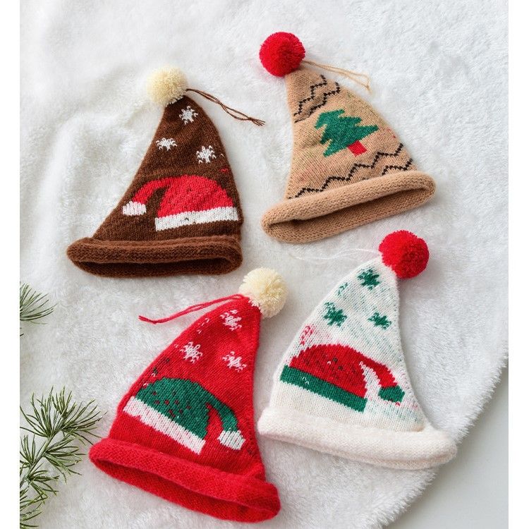 Mũ Len Treo Trang Trí X'mas