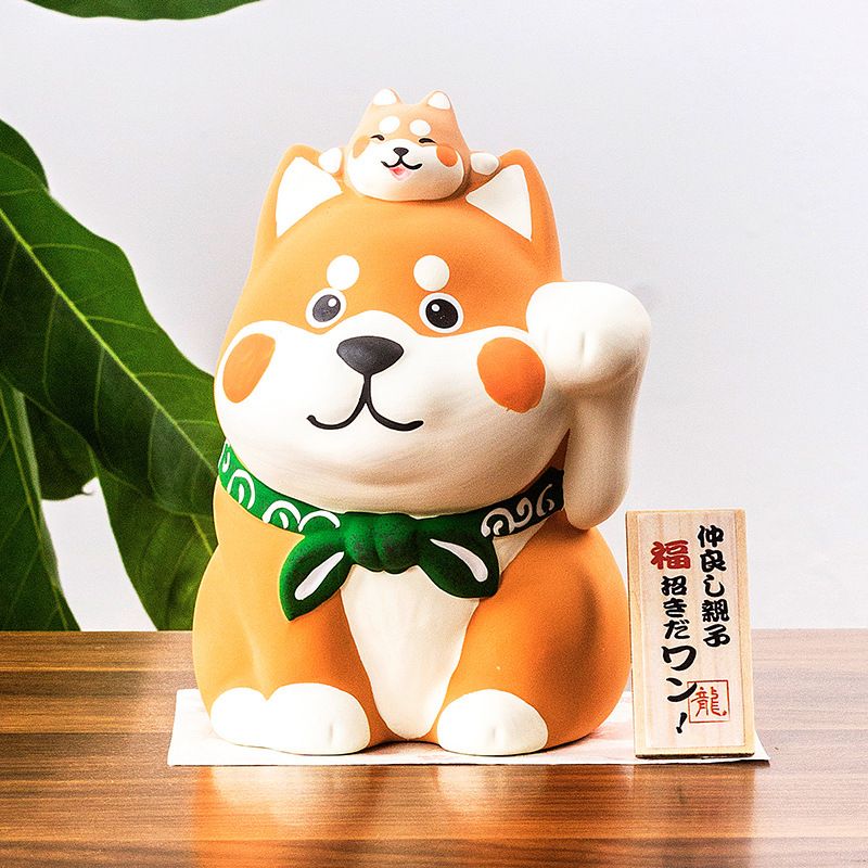 Tượng Thần Tài Cún Shiba