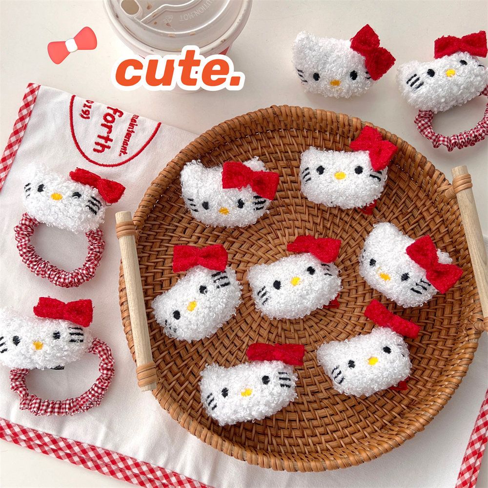 Kẹp Tóc, Dây Buộc Tóc Hello Kitty