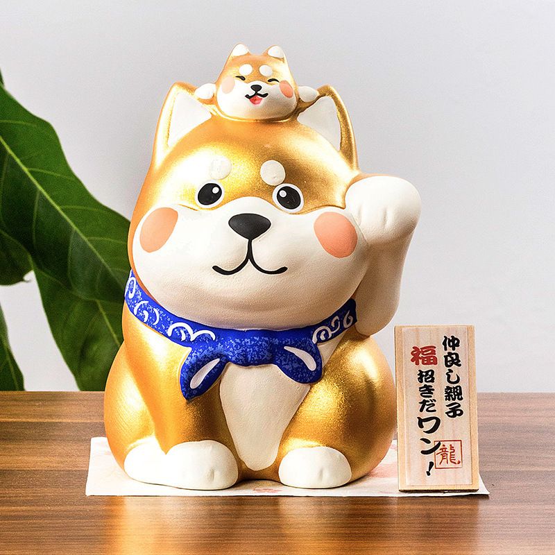 Tượng Thần Tài Cún Shiba