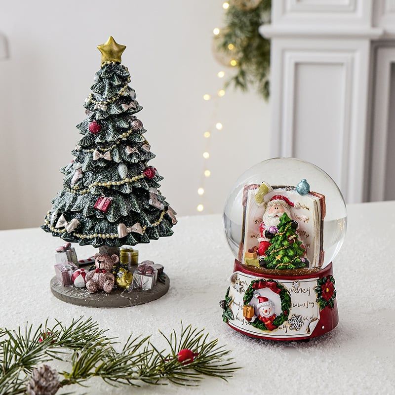 Hộp Nhạc Quả Cầu Tuyết Xmas