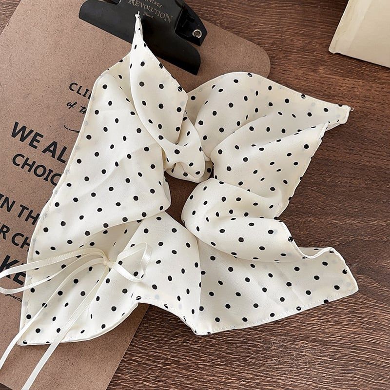 Dây Buộc Tóc Girly Chấm Bi