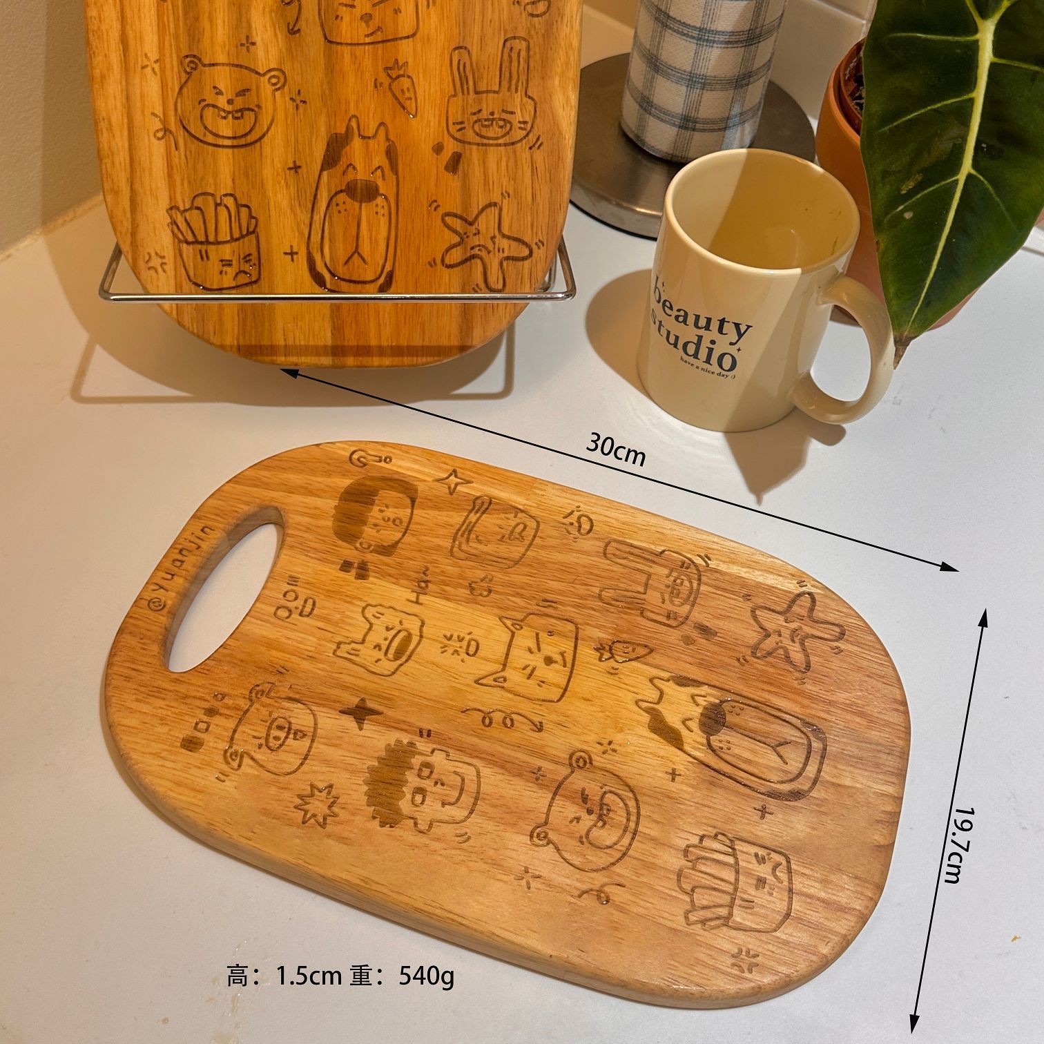 Thớt Gỗ Gia Đình Vui Vẻ