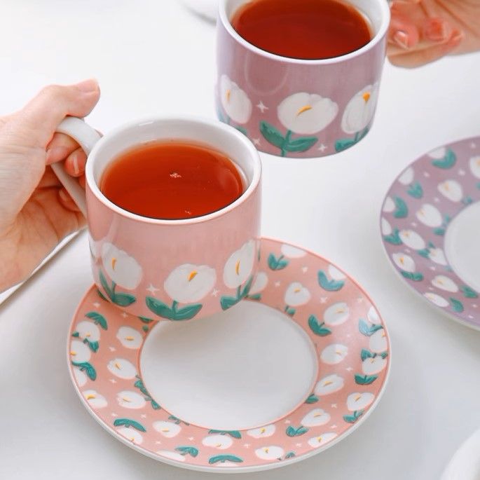 Set Tách Hồng Hoa Tulip