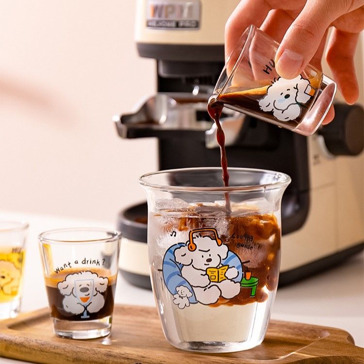 Set Ly Cún Xù Trắng