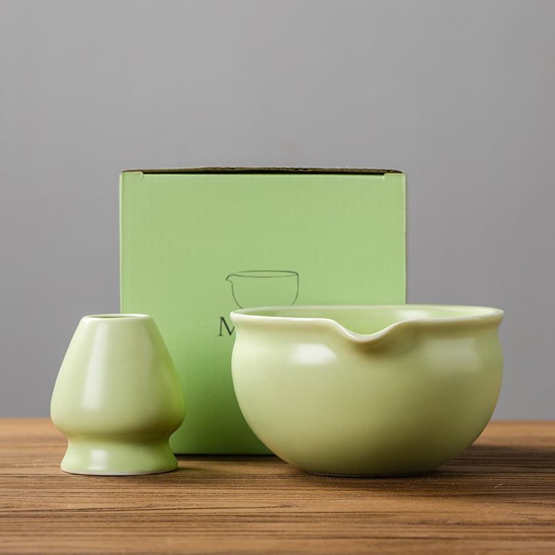 Set Pha Matcha Lá Non