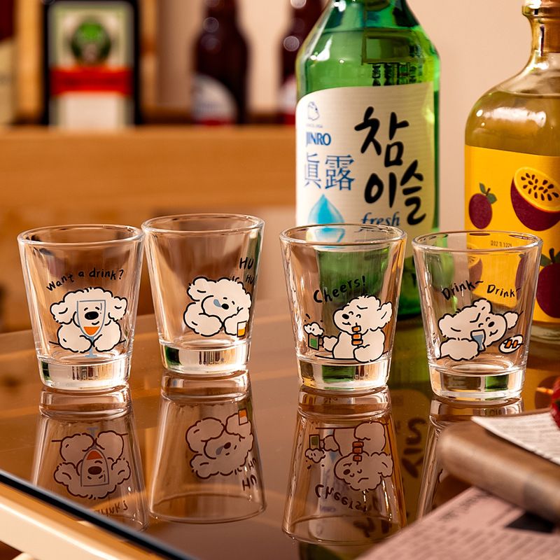 Set Ly Cún Xù Trắng