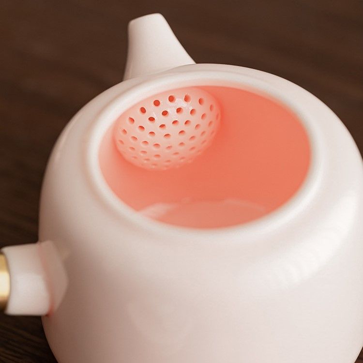 Bộ Ấm Trà Hoa Chạm Nổi