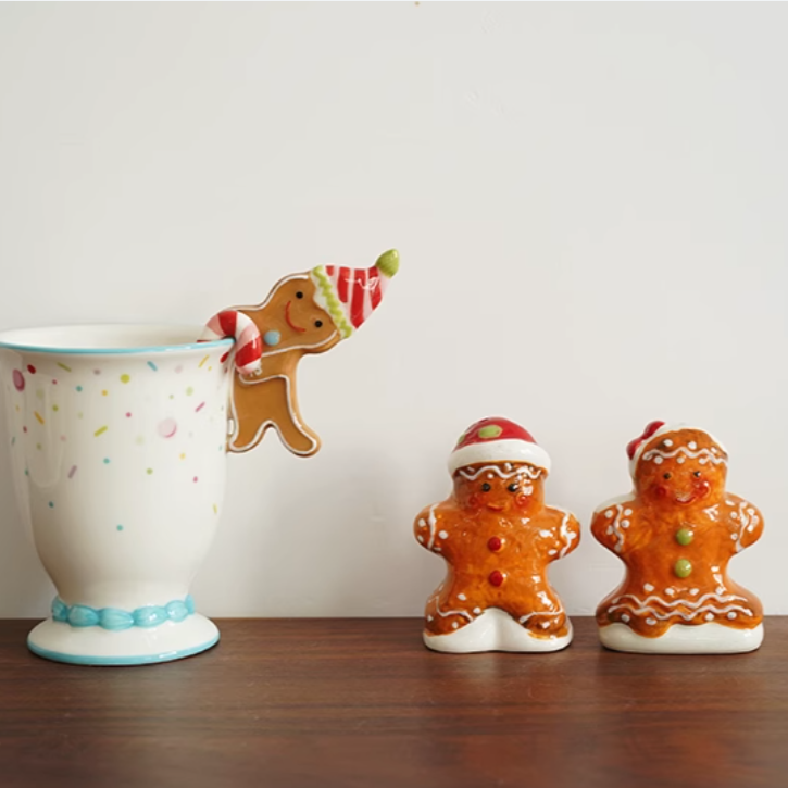 Bộ Hũ Gia Vị Bánh Gừng Vẽ Tay Vintage