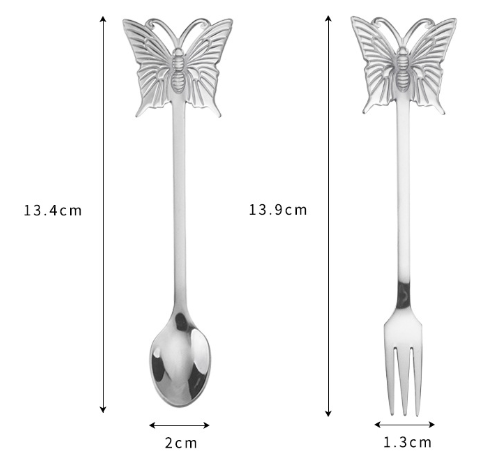 Thìa, Dĩa Inox Bướm