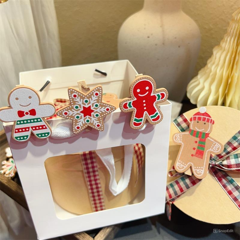 Set Kẹp Gỗ Gingerbread Man
