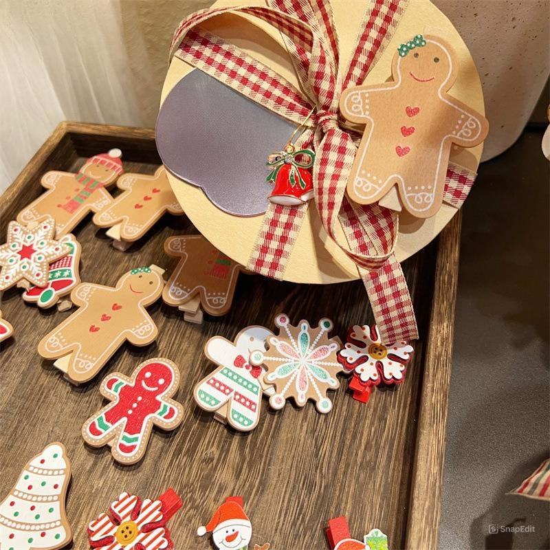 Set Kẹp Gỗ Gingerbread Man
