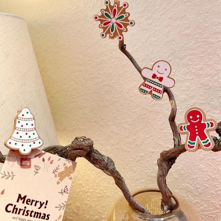 Set Kẹp Gỗ Gingerbread Man