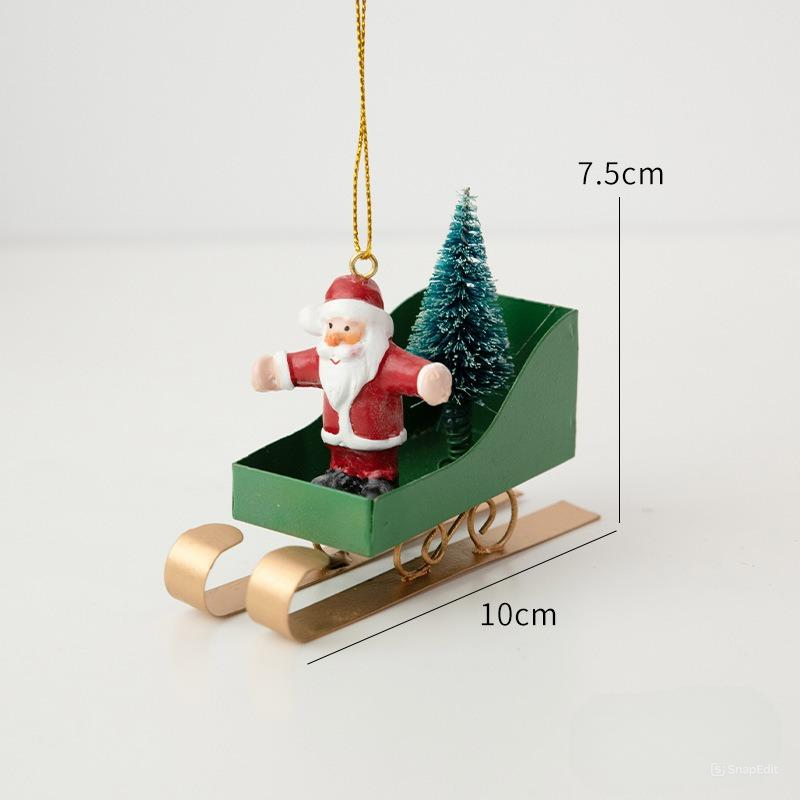Treo Trang Trí Xmas Xe Trượt Tuyết